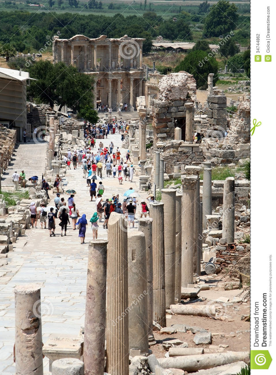 Ruins In Ephesus Turkey Editorial Photography   Image  34744862