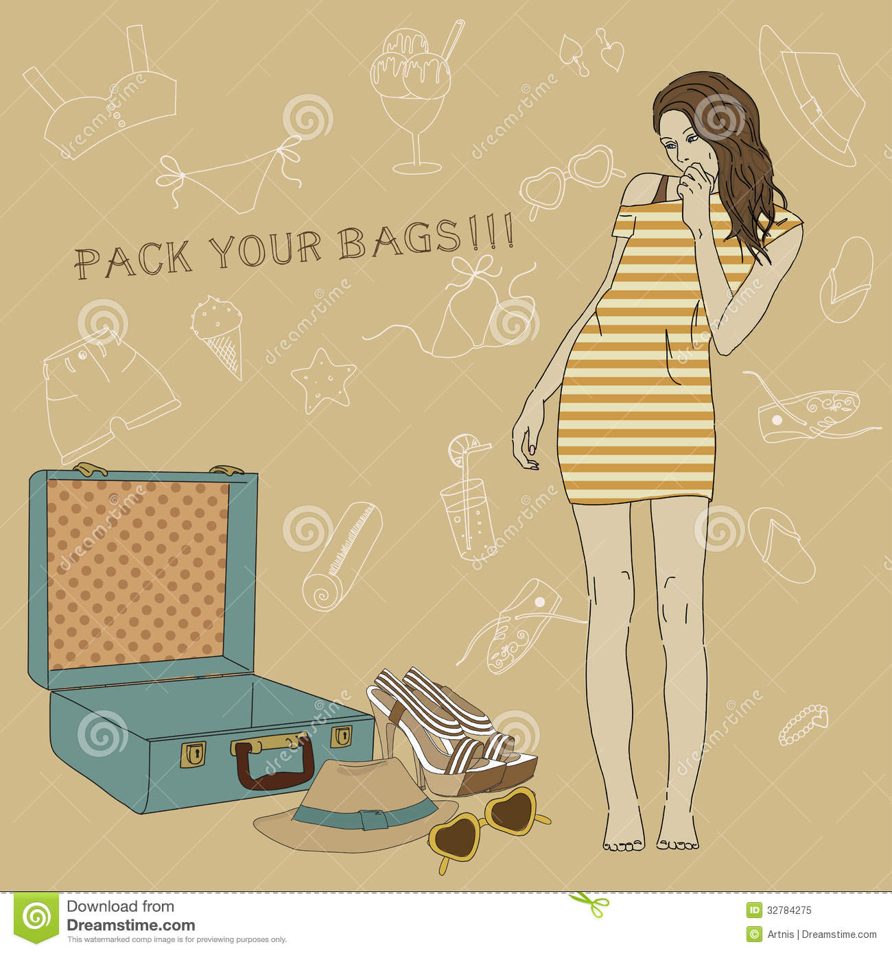 Suitcase  All For The Summer Holidays  Enjoy Your Summer Vacation