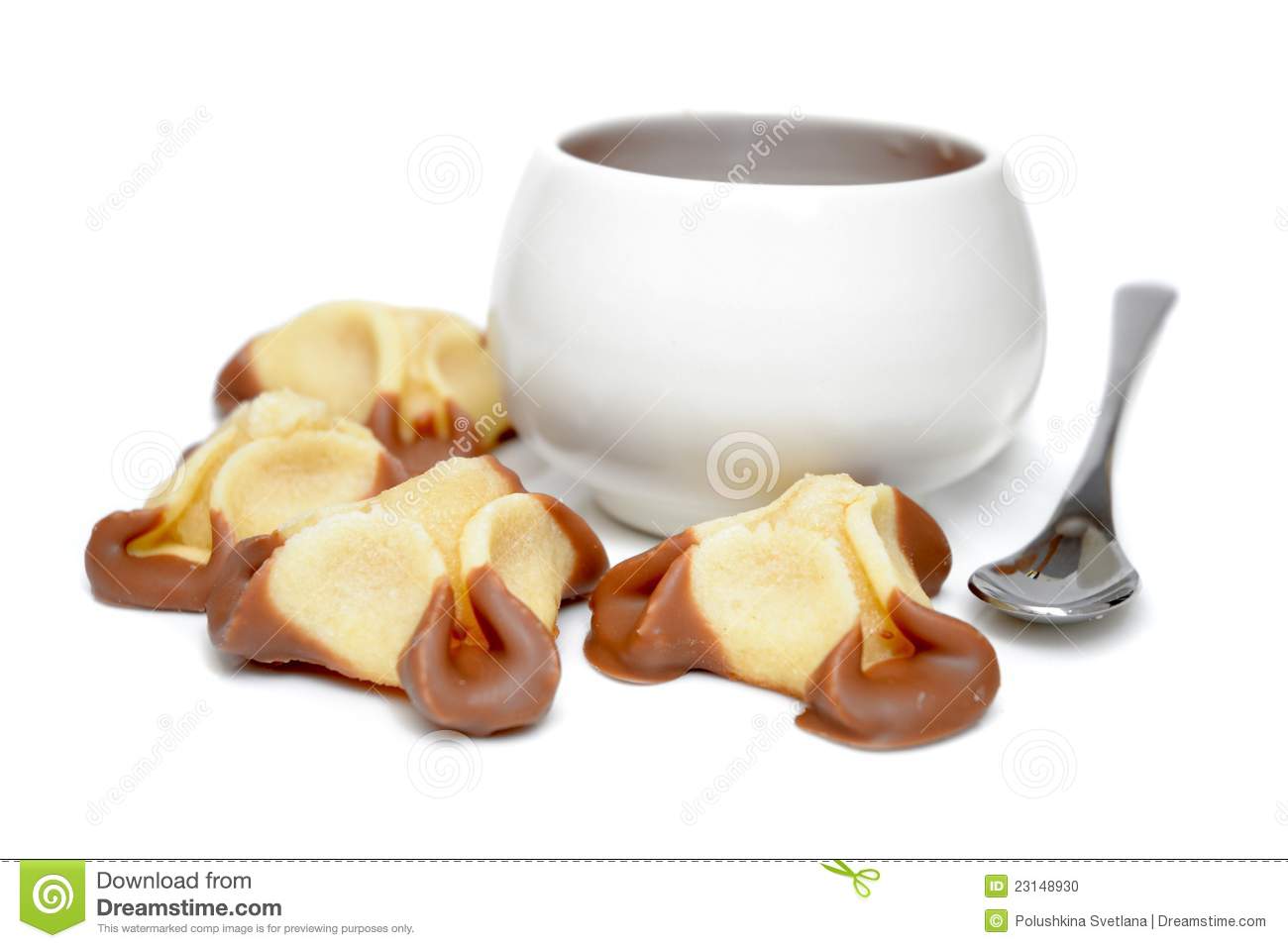 Dessert And Cup Of Coffee Stock Photo   Image  23148930