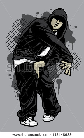 Male Hoodie Model Vector Illustration Of A Young Urban Male Model