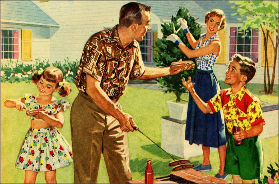 1950s Unlimited   Family Cookout 1950s