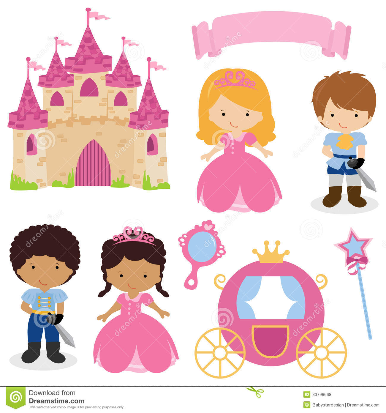 Cute Princess And Prince Fairy Tale Royalty Free Stock Photos   Image