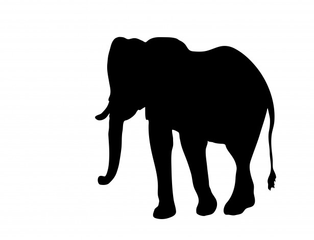 Elephant Clipart Silhouette By Karen Arnold