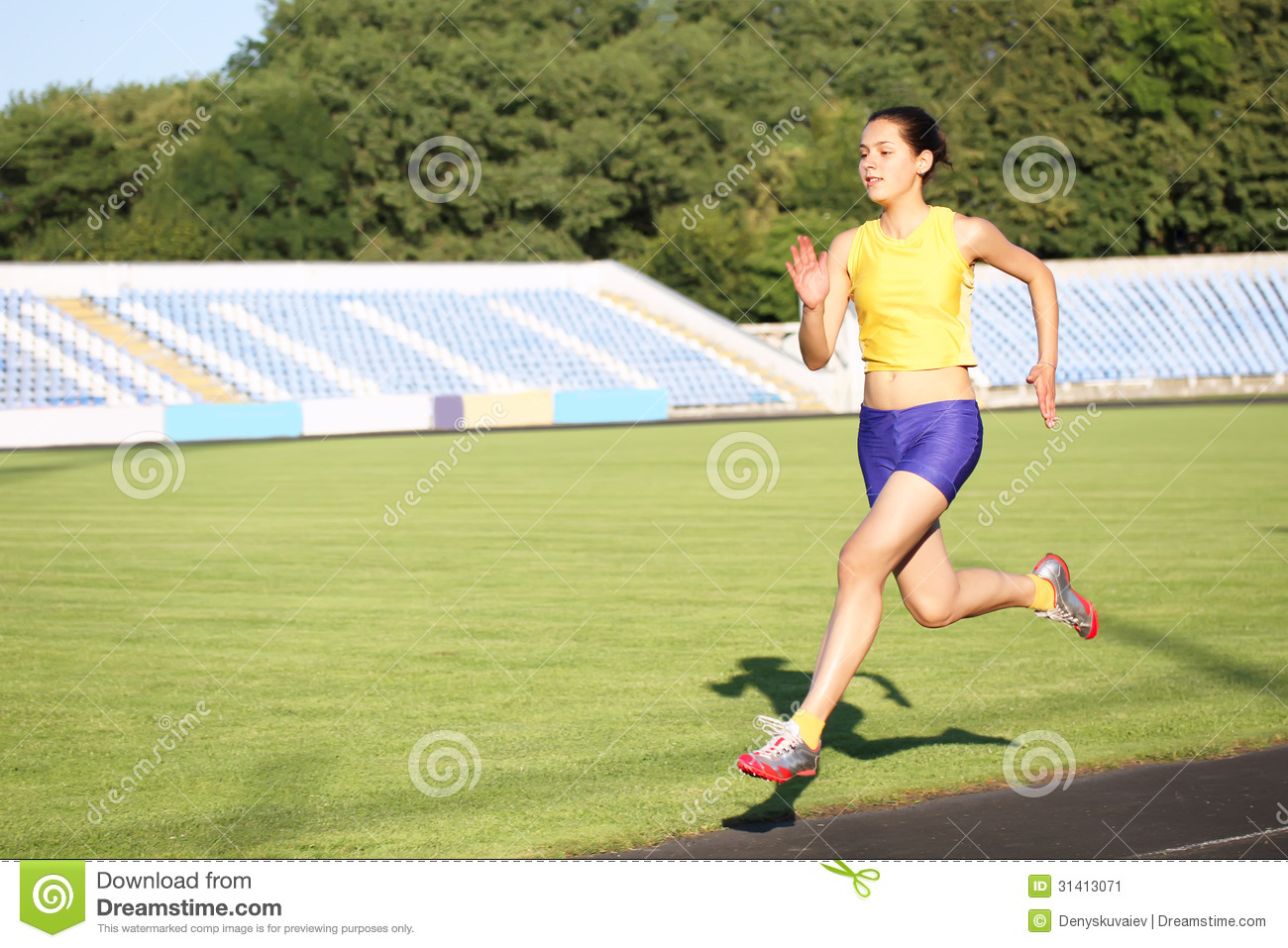 Girl Running Stock Image   Image  31413071