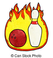 Bowling Ball Fire Vector Clipart And Illustrations