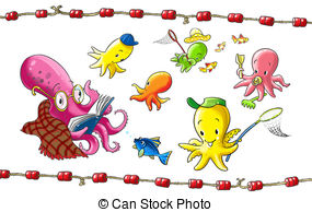 Octopus Illustrations And Clipart  5058 Octopus Royalty Free