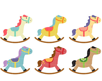 Christmas Rocking Horse Clipart   Free Clip Art Images