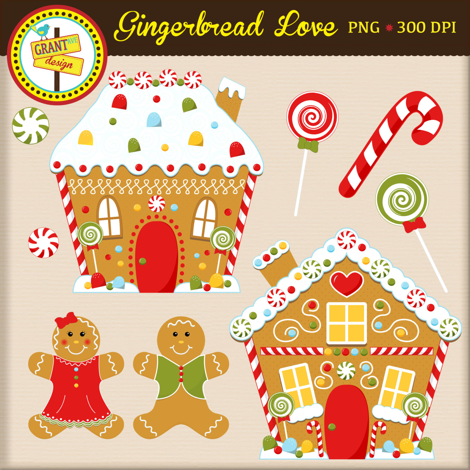 Clipart  Cute Girl Gingerbread Clipart  Cute Gingerbread Clipart