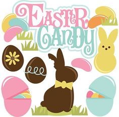 Easter Clipart Easter Candy Easter Candies Cricut Silhouettes Digital