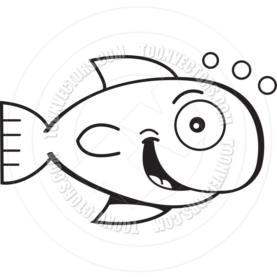 Goldfish Clipart Black And White Toonvectors 66329 940jpg Clipart