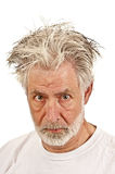 Older Man Showing Anger Or Suspicion Royalty Free Stock Photography
