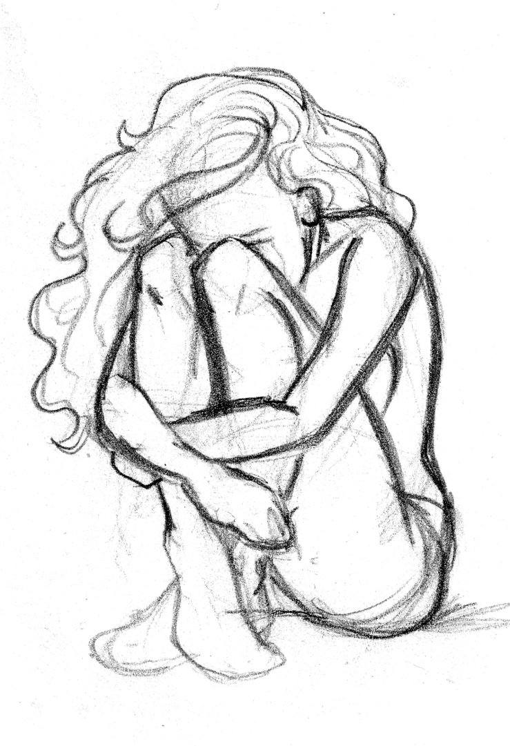 Sad Drawings On Pinterest   Sad Girl Drawing Drawings Of Couples And