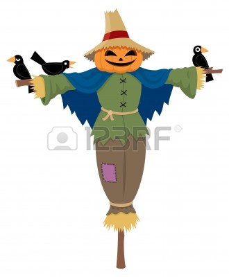 Scarecrow Clipart Black And White For Kids   Clipart Panda   Free