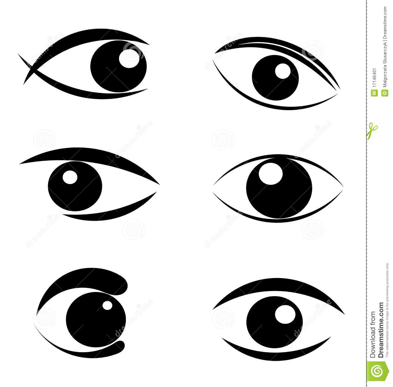 More Similar Stock Images Of   Set Of Eyes Symbols