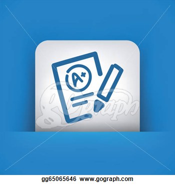    Of Excellent Evaluation Test Icon  Stock Clipart Gg65065646