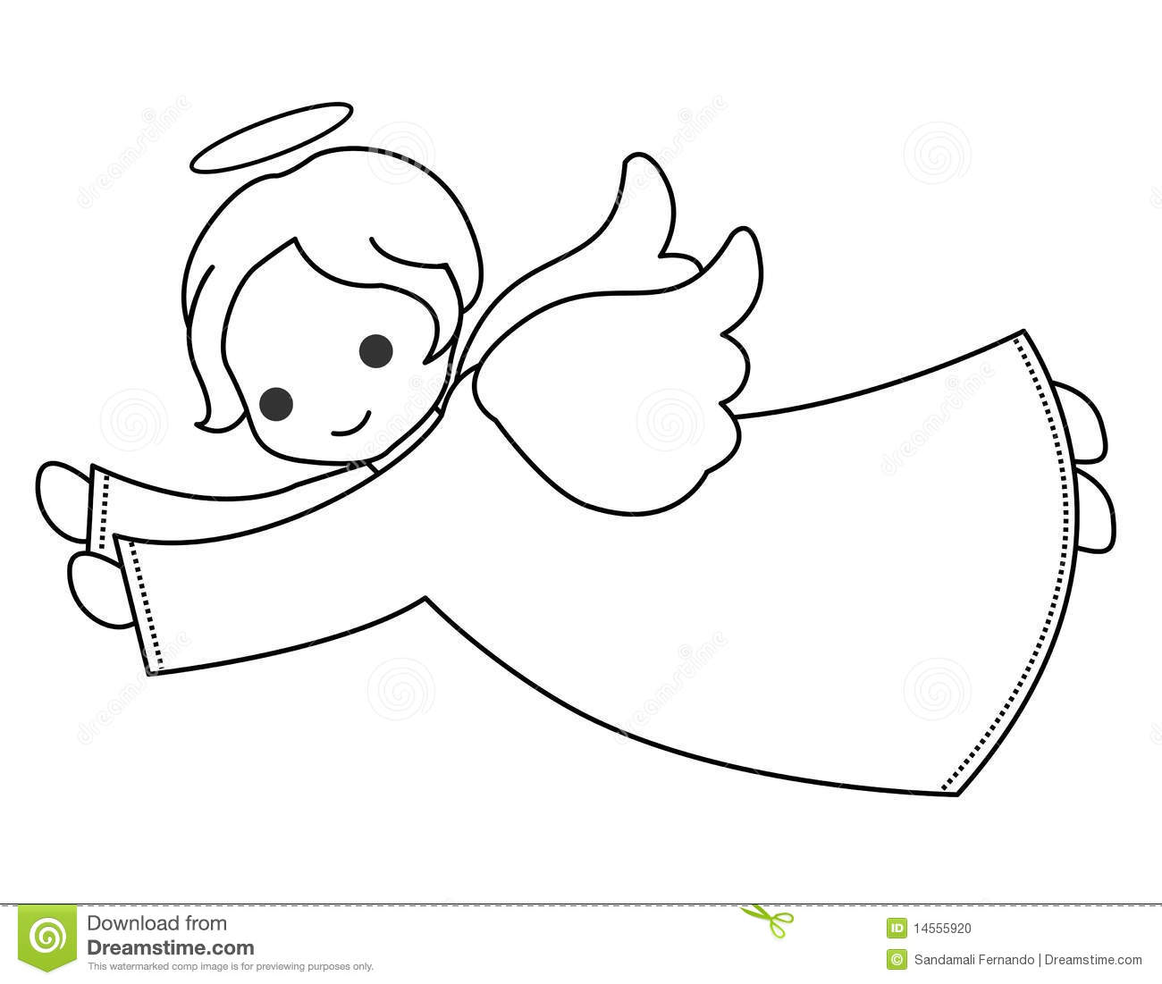 Angel   Little Fairy Vector Illustration Isolated On White Background