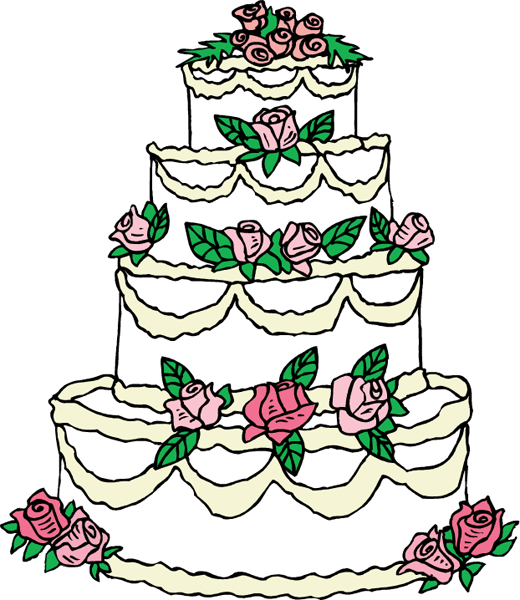 Elegant Wedding Cake Clipart Wedding Cake Clip Art Png