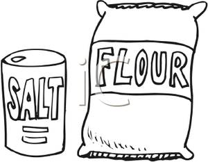 Flour Clipart Black And White Salt And Flour Bags Royalty Free Clipart