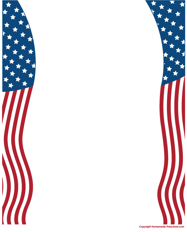 Home Free Clipart American Flags Clipart American Flag Border