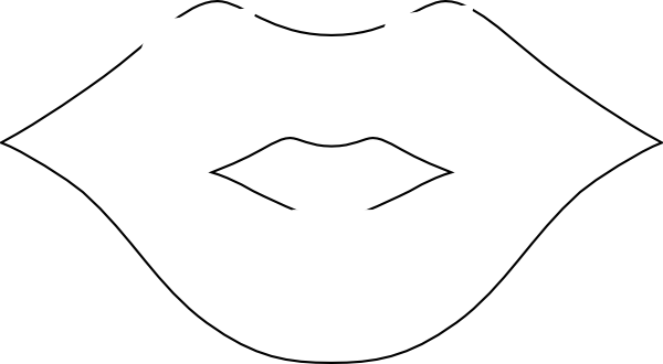 Mouth And Tongue Clipart Black And White Lips Hi Png