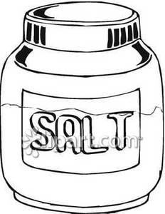 Salt Clipart Black And White Jar Salt Royalty Free Clipart Picture