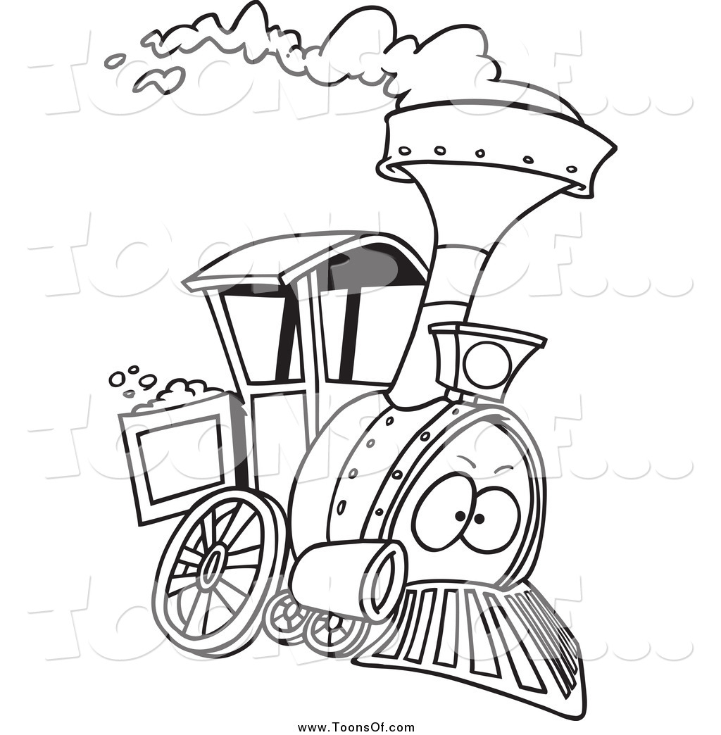 Train Engine Clipart Black And White Clipart Of A Black And White