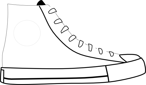 White Shoe Clip Art At Clker Com   Vector Clip Art Online Royalty
