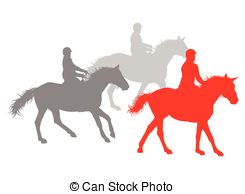 Horse Riding Winner Vector Background Concept Isolated Over