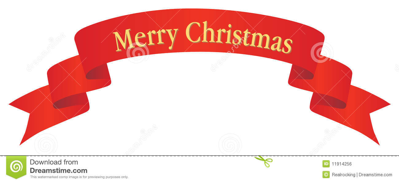 Merry Christmas Banner Clipart Christmas Banner