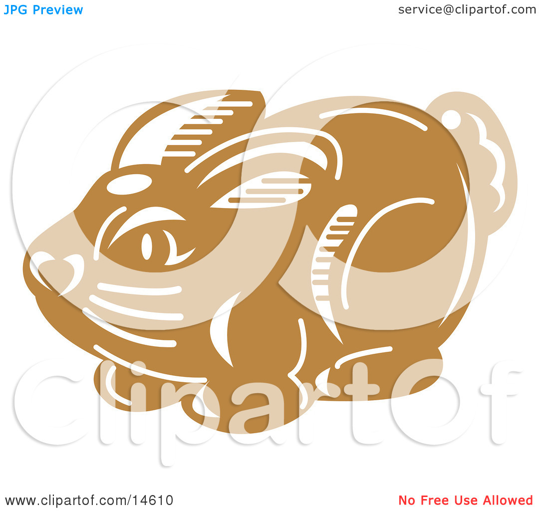 Milk Chocolate Easter Bunny Candy Clipart Illustration By Andy Nortnik