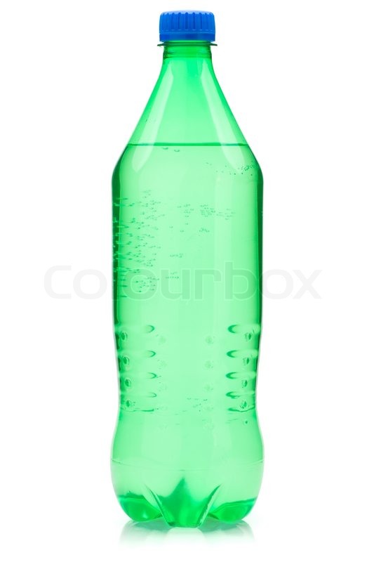 Stock Image Of  Lime Soda Bottle
