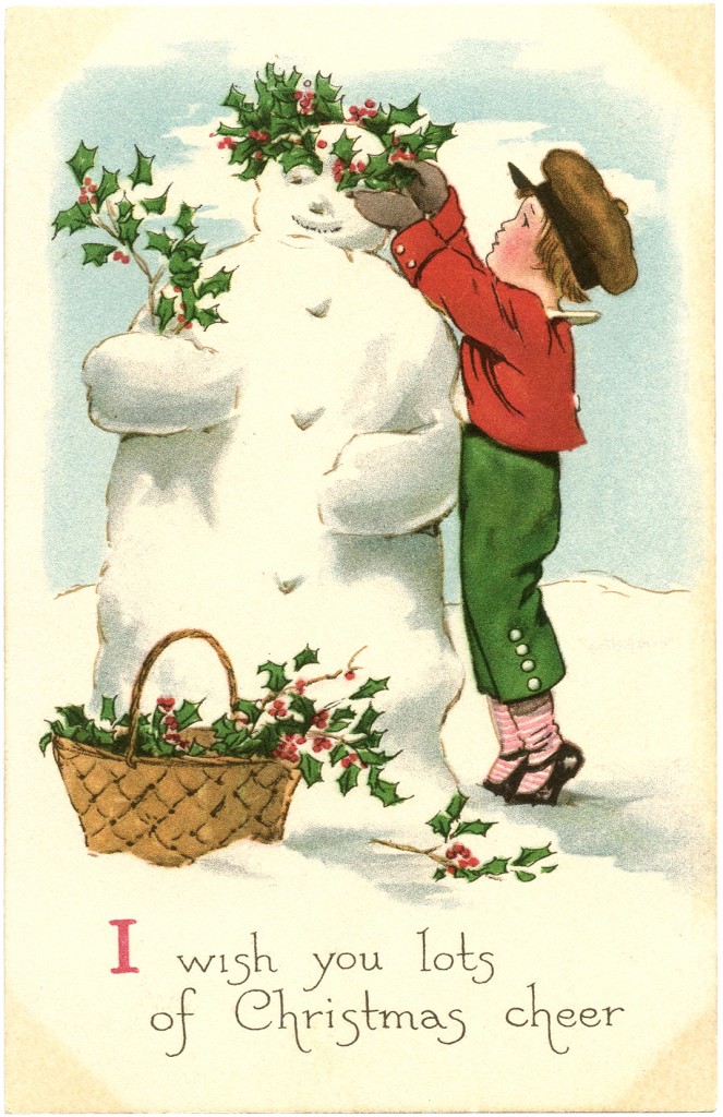 Vintage Snowman Snowman Vintages Cards Christmas Wallpapers    