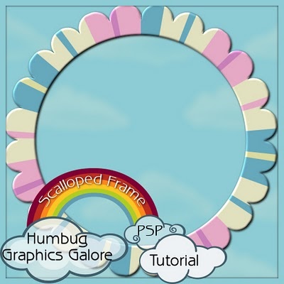 How To Make Round Scallop Frame  Lots Of Other Great Tutorials Too