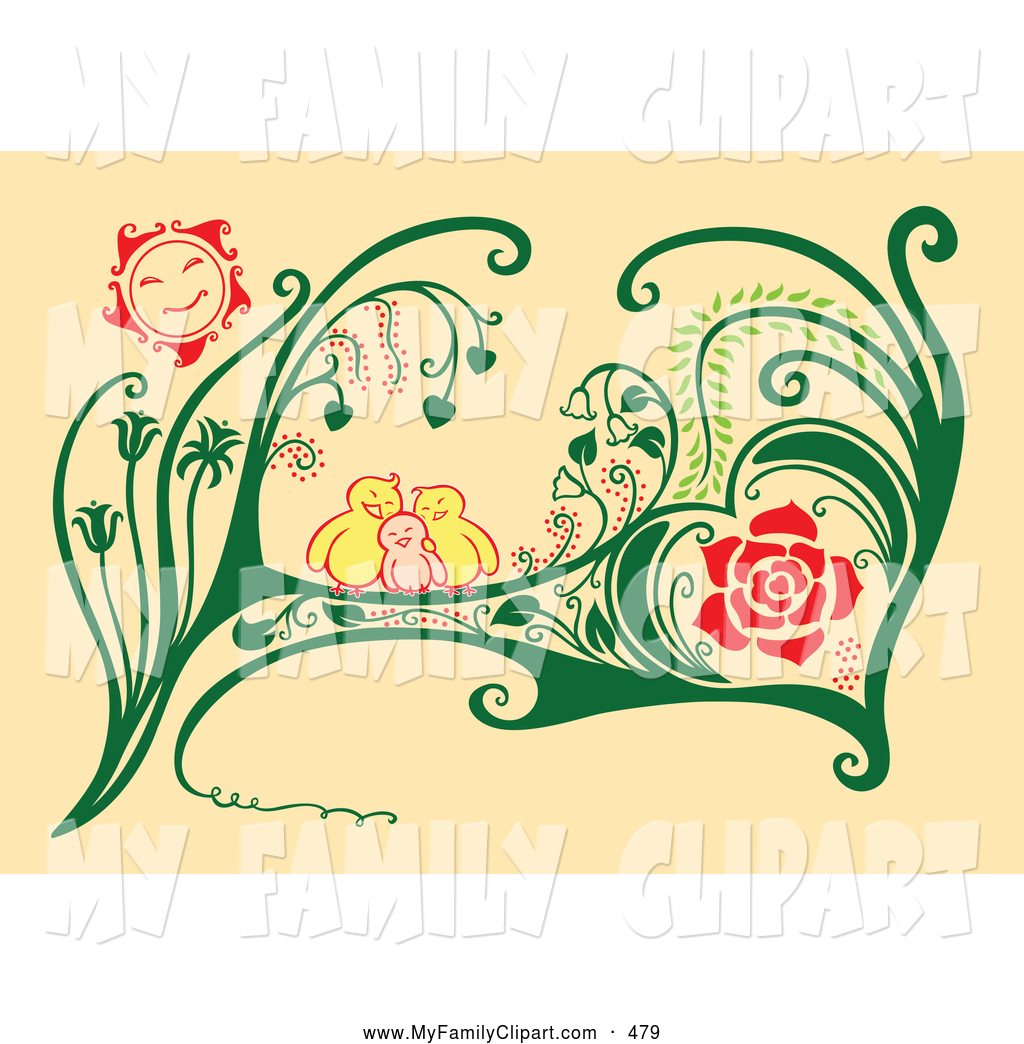Royalty Free Family Clip Art Of A Cute Family Of