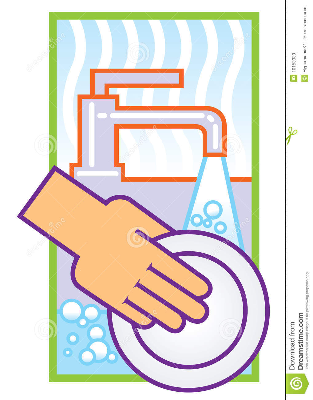 Clean Dishes Clipart Washing Dishes