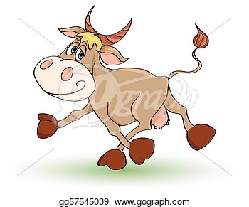 Cow  Isolated On White  Illustration   Clipart Illustrations