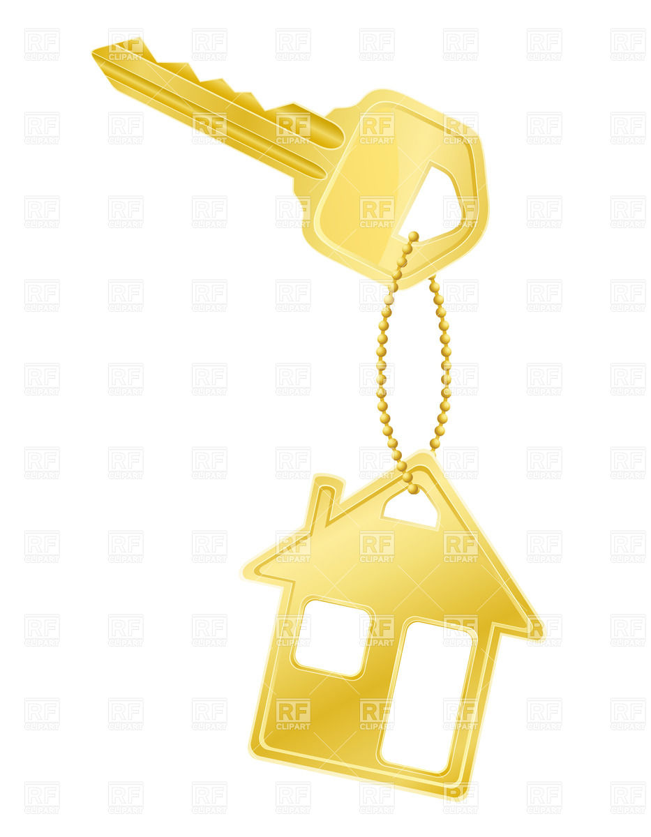 Golden House Shaped Trinket And Door Key 28016 Objects Download