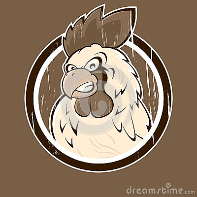 Angry Cartoon Rooster Icon Royalty Free Stock Images   Image  25252799