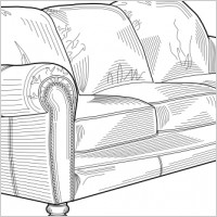 Couch Mobel Clip Art Back Of Couch Clipart