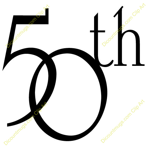 Clipart 11752 50th Anniversary Intertwined   50th Anniversary
