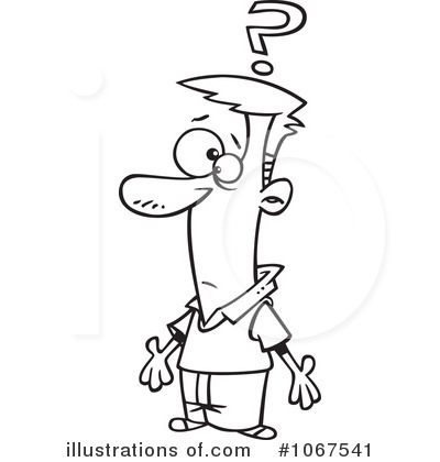 Confused Clipart  1067541 By Ron Leishman   Royalty Free  Rf  Stock