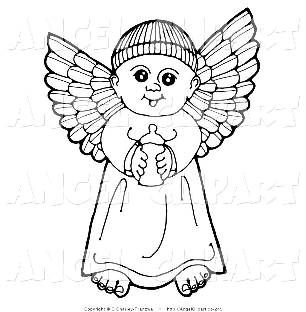 Larger Preview  Clip Art Of A Black And White Pen And Ink Drawing Of A