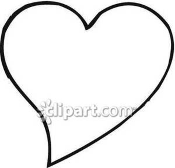 Simple Black And White Heart Royalty Free Clipart Picture   Free