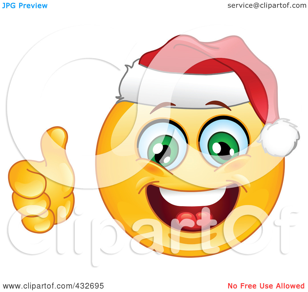 Smiley Face Clip Art Thumbs Up Royalty Free Rf Clipart Illustration Of