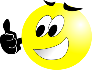Thumbs Up Smiley Face Clip Art