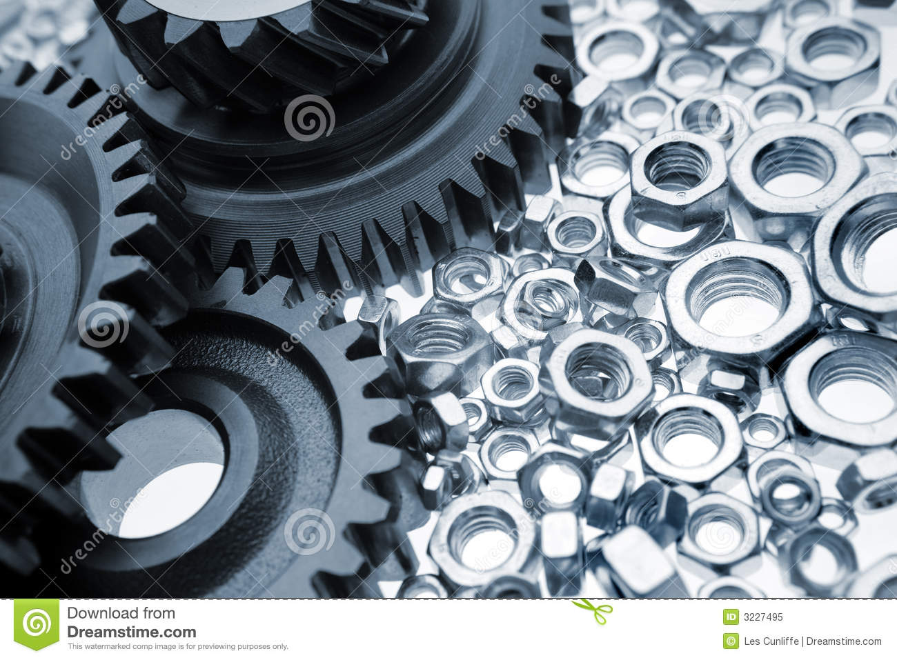 Gears   Nuts Royalty Free Stock Photo   Image  3227495