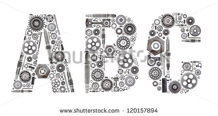 Made Out Of Nuts Bolts Gears And Other Car Parts    Stock Photo