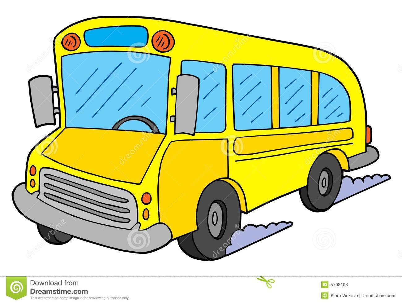 School Van Clipart School Bus Vector Illustration
