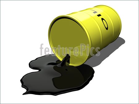 Illustration Of Oil Spilling 1  Royalty Free Illustration At