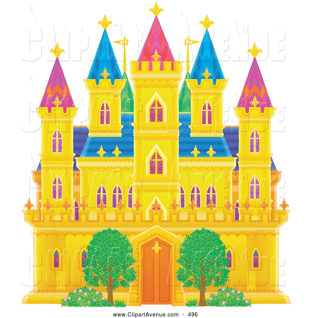Royalty Free Castle Stock Avenue Clipart Illustrations